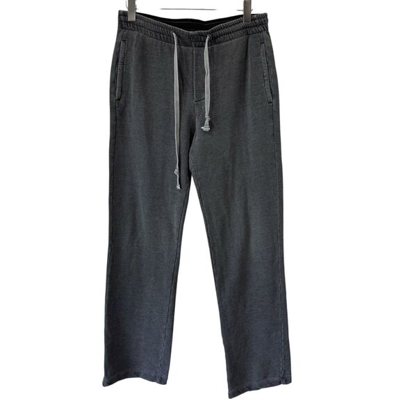 James Perse Mens 2/M Sweatpants Gray Cotton Drawstring Lounge Pants Straightleg
